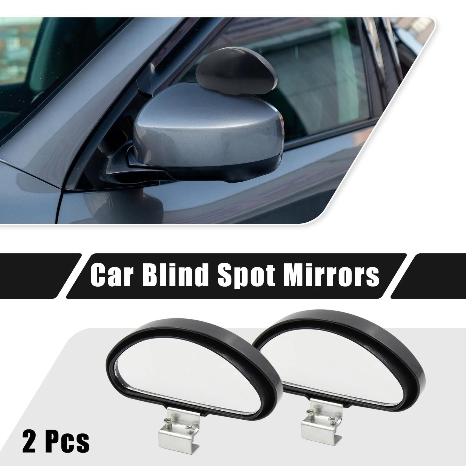 2pcs Wide Angle Blind Spot Mirrors for Universal Fit Vehicles