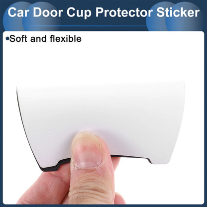 Car Door Handle Scratch Protector for Universal Fit (90x100mm) Matte White