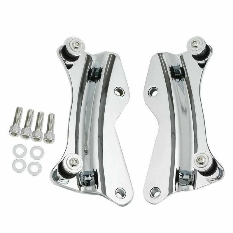Chrome Stealth Luggage Rack Docking Hardware Kit for Harley Touring (2014–2024)