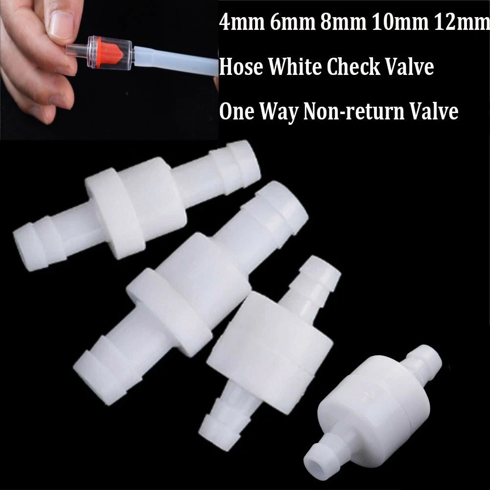 Set of 4 Inline Check-Valves for Fuel-Diesel Gas-Liquid Air Non Return Valve