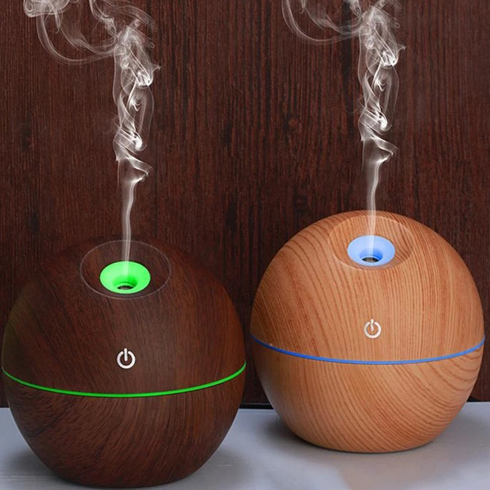 Colorful LED Humidifier for Home Ambiance (130ml Capacity)