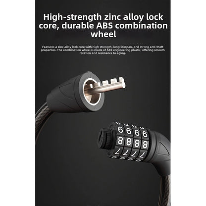 Steel Cable Lock for Mountain Bike (No Year Range Provided)