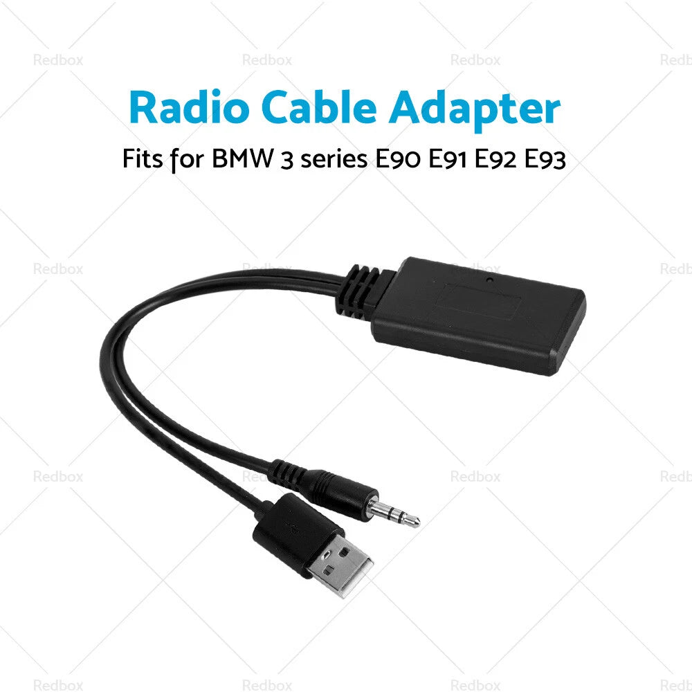 Bluetooth AUX Cable Adapter for BMW 3 Series E90 E91 E92 E93