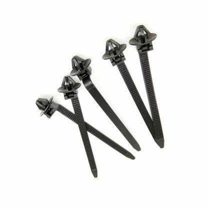 50x Nylon Cable Strap Push Mount Wire Tie Retainer Clip Clamp Kit