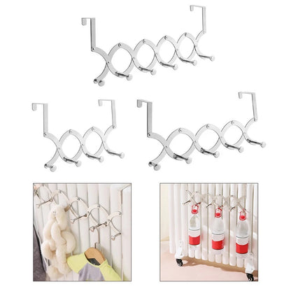 Retractable Hook Design Radiator Rack for Kitchen Towel and Coat Organization