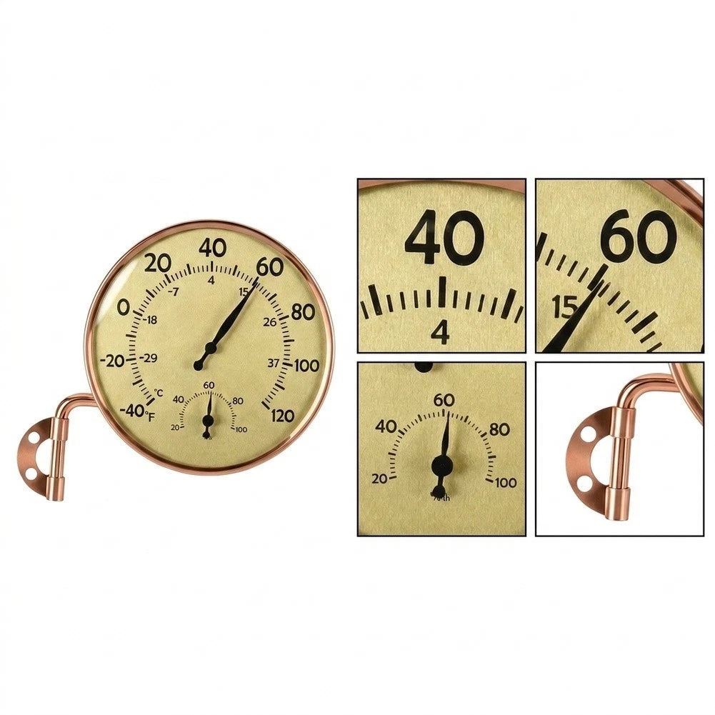 Wall Mount Thermohygrometer for Porch Balcony (4.2 inch)