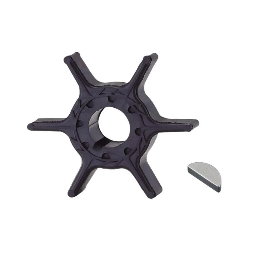 Water Pump Impeller with Key for Yamaha 9.9/15 HP Outboard (2 Stroke, 63V-44352-01)