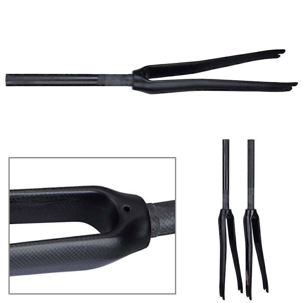1pc EC90 Carbon Fiber Front Fork for Mountain Bike (Rigid, 1-1/8")