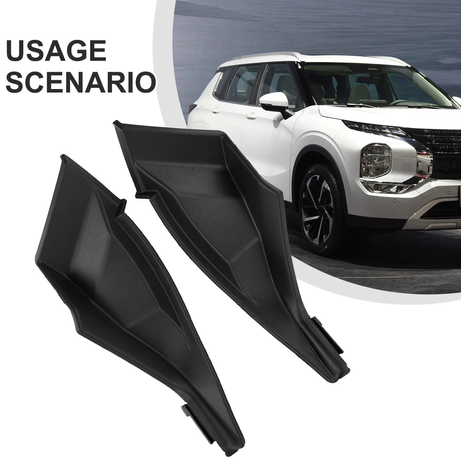 Front Windshield Trim Cover Set for Mitsubishi Outlander (2013–2021)