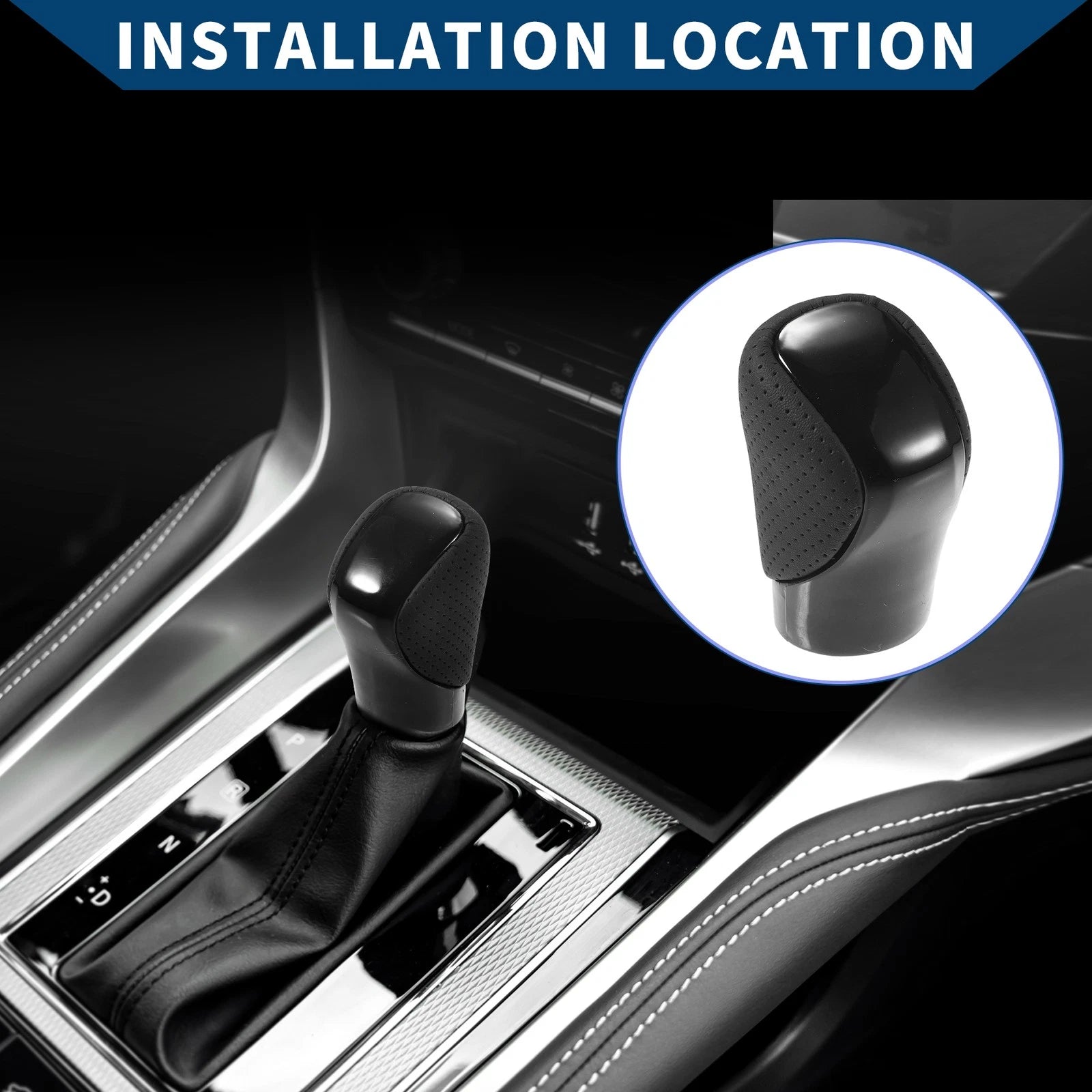 Automatic Gear Shift Knob Faux Leather Replacement for Lexus ES300h (2021–2023)