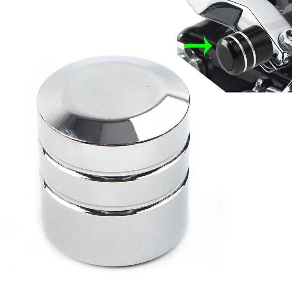 Silver Cut Heel Shift Eliminator Shaft Cap for Harley Touring Road King (1980)