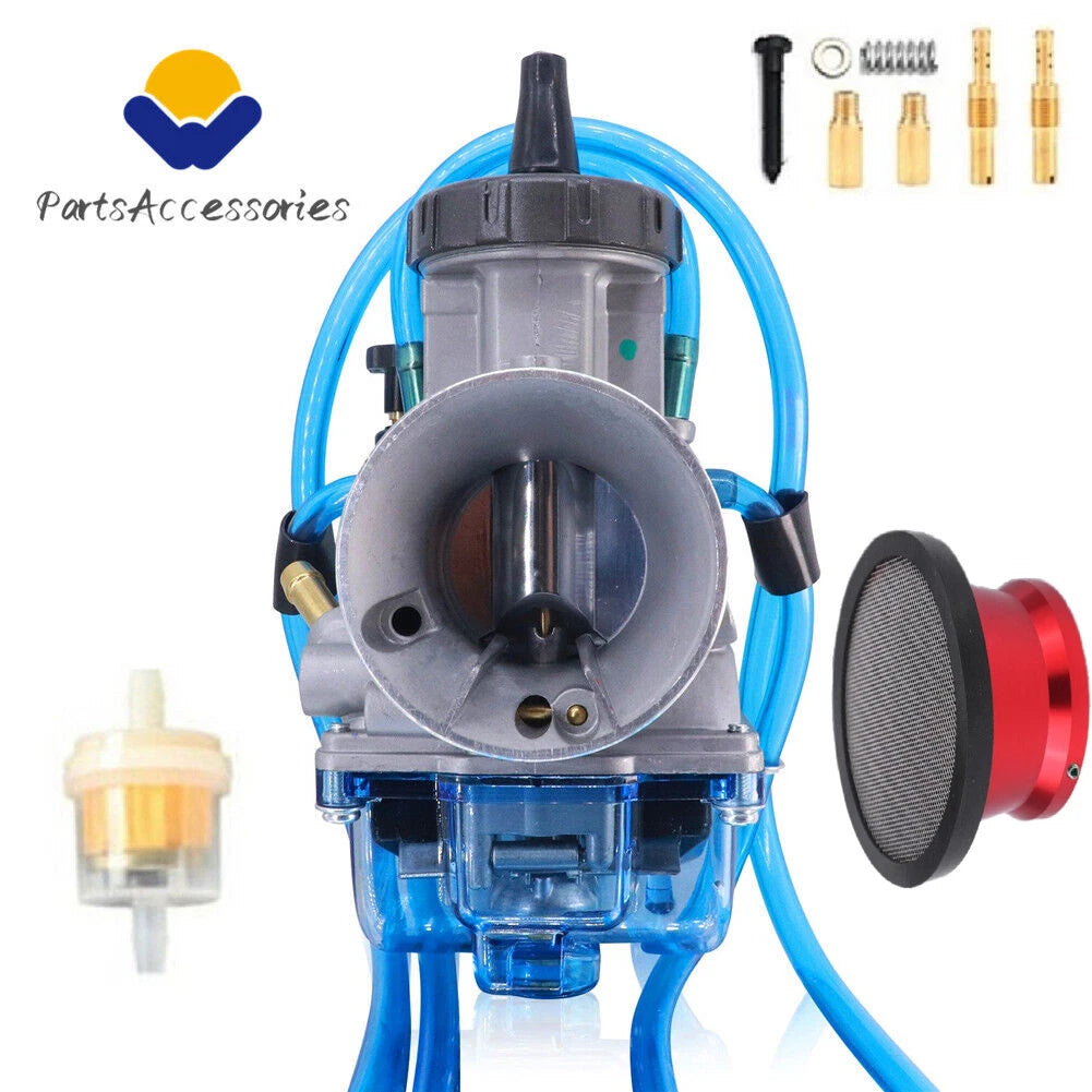 Carburetor and Air Filter for Kawasaki KX125 KX250 Suzuki RM125 RM250 (38mm)