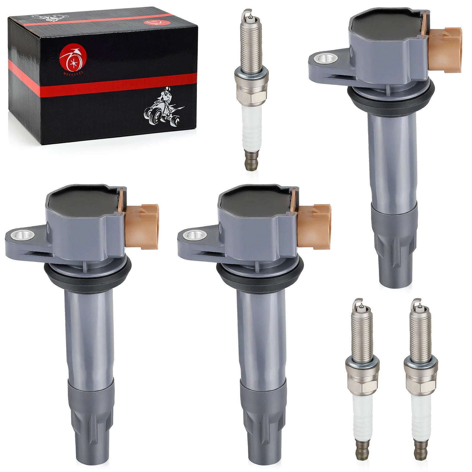 3Pcs Ignition Coil & Spark Plug for Can-Am Maverick X3 Max Turbo (2018–2022)