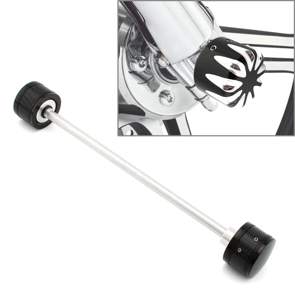 Front Axle Nut Cover Cap Installation Kit for Harley Davidson (E)