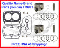 Top-End Rebuild Kit Gaskets & Pistons for Polaris Sportsman 700 (2002–2009)