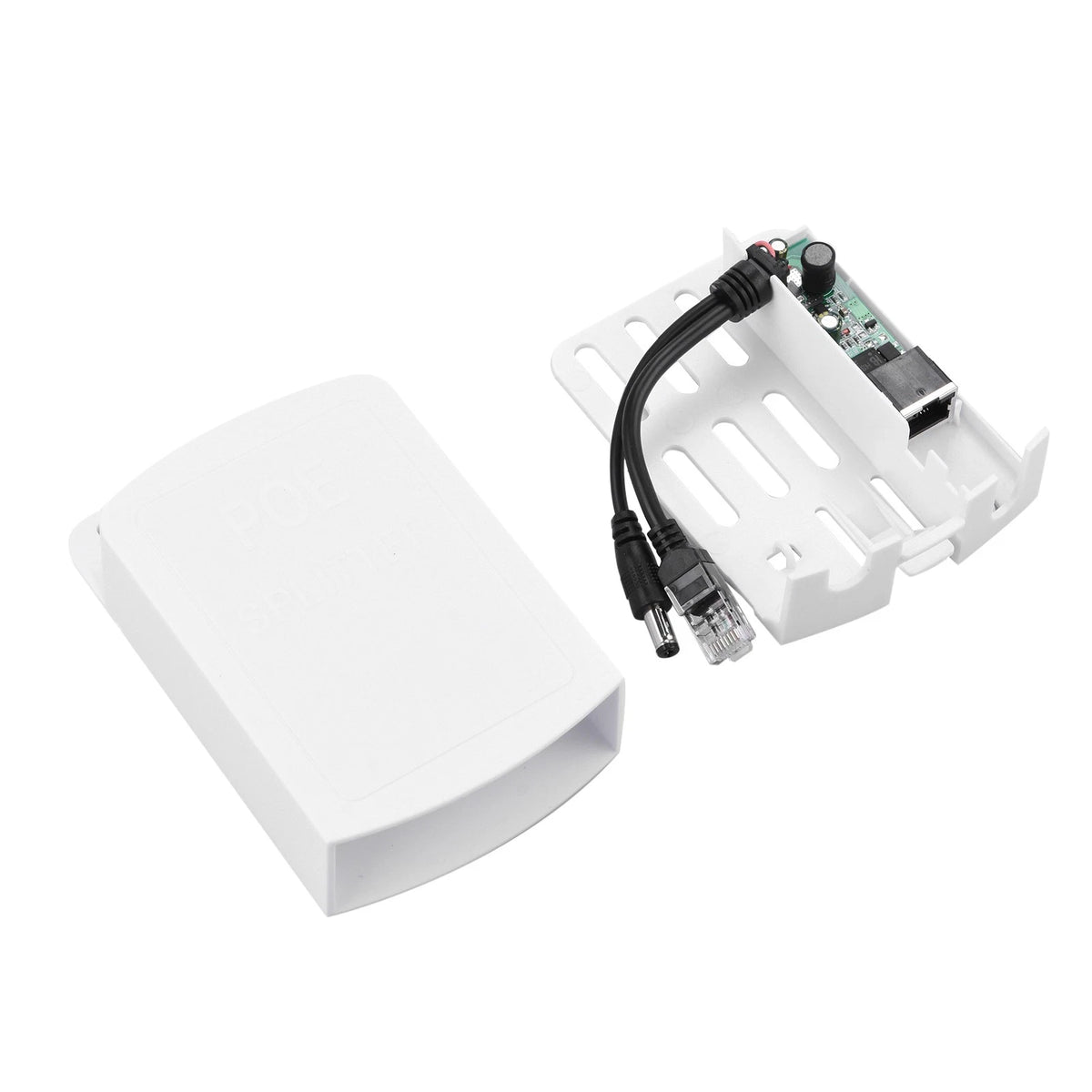 PoE Splitter 48V to 12V 2.2A for Waterproof Applications