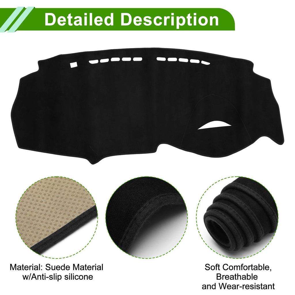 Dashboard Cover Mat for Honda Insight (2009–2014) Sun Protector Black