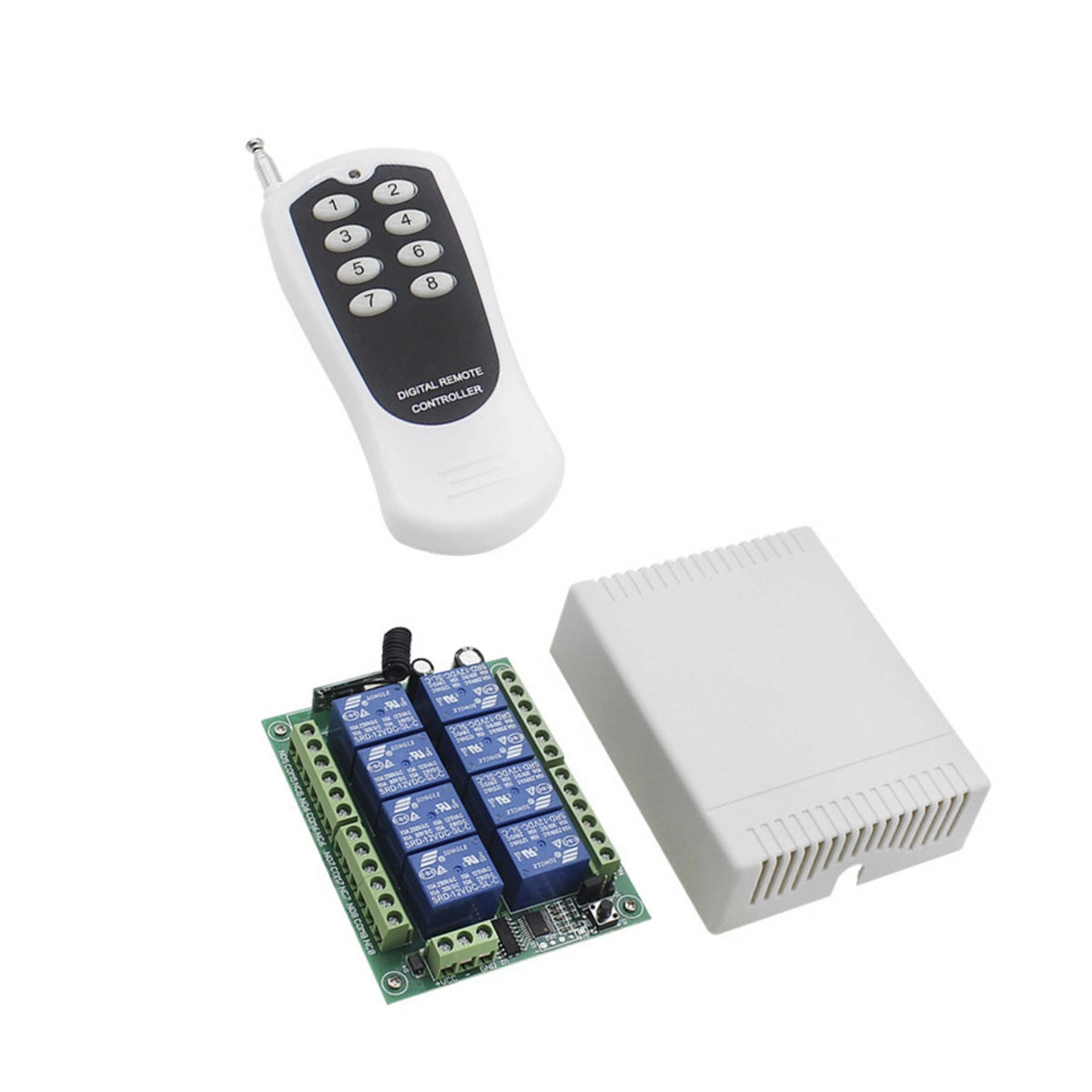 8CH DC12V Relay Wireless RF Remote Control Switch for