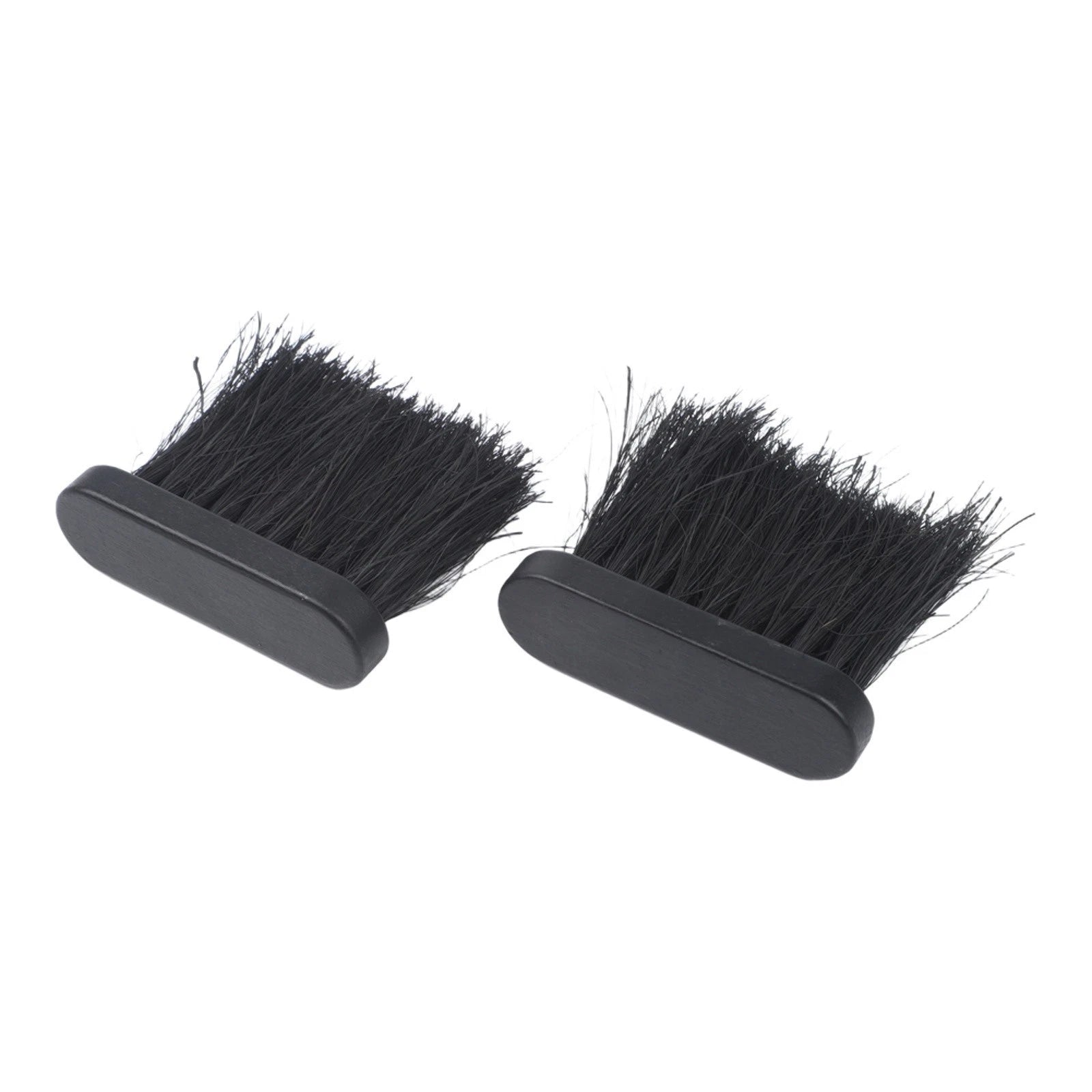 2X Replacement Heads for Fireplace Brush Set (Black Wood Handle)
