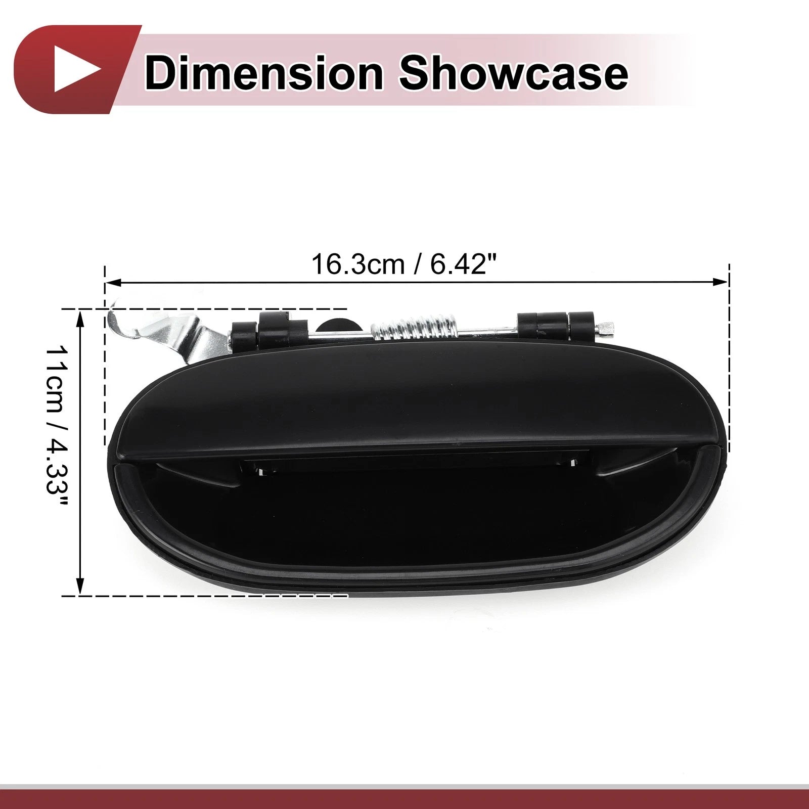 Car Exterior Door Handle for Hyundai Accent Rear Right (2006–2011) ABS OEM Replacement