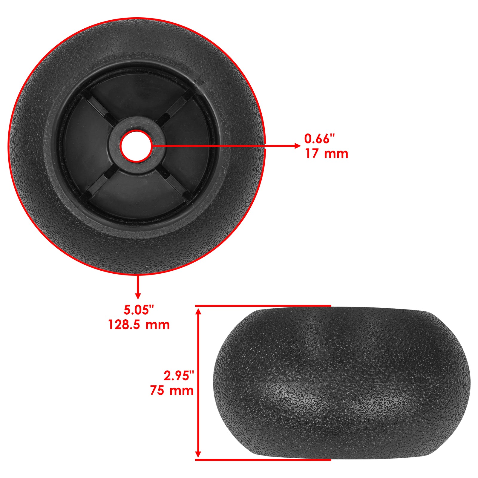 Deck Wheels Roller 61 73 inch Replacement for Bush Hog M2261 (2010–2010)