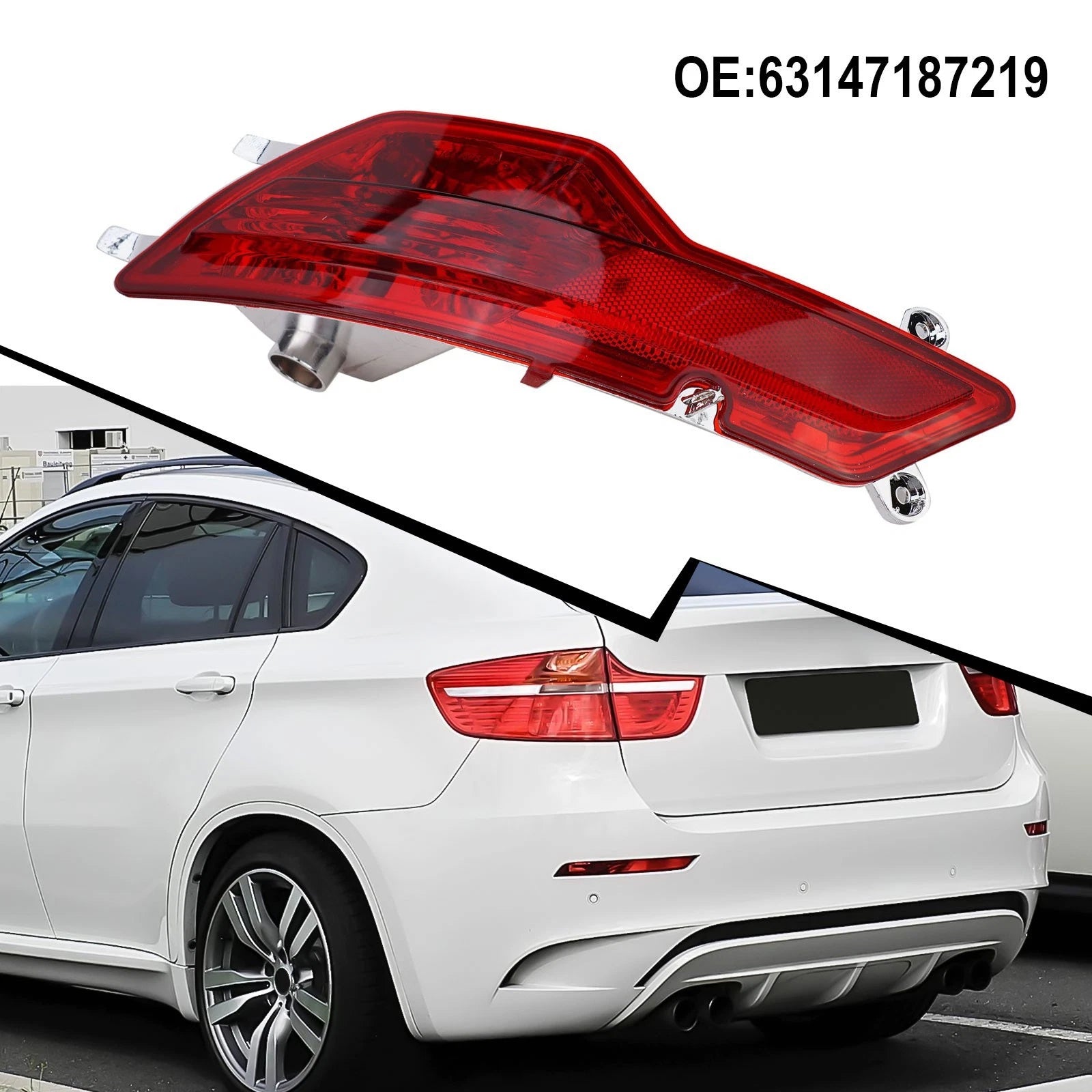 Rear Bumper Foglight Reflector for BMW X6 E71 E72 (2008–2014)