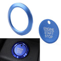 Engine Start Stop Switch Button Cover Trim for Ford F150 Raptor (2015–2020) Blue