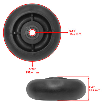 Mower Deck Gauge Wheels and Arms for John Deere X575 X585 X595 X700 (2011–2018)