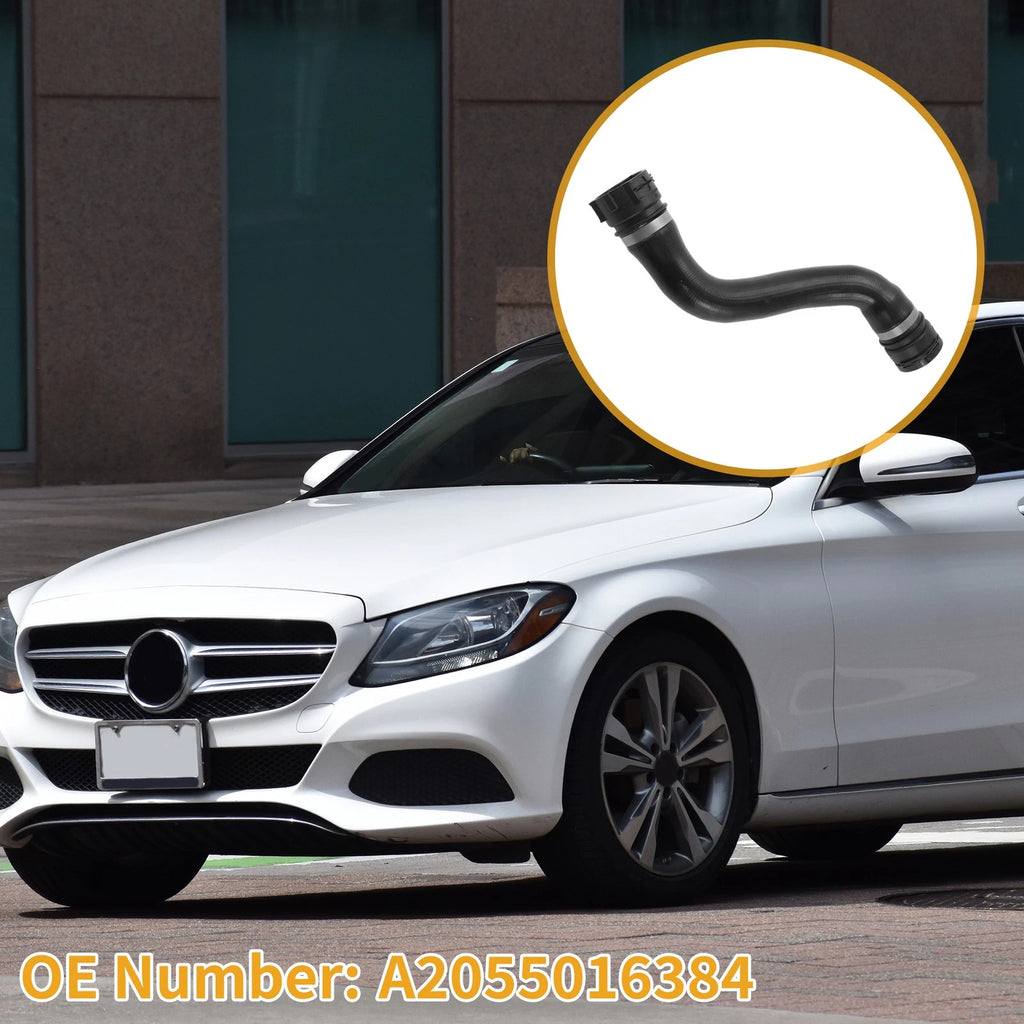 Radiator Hose Rubber Black Replacement for Mercedes-Benz C350e (2016–2018)