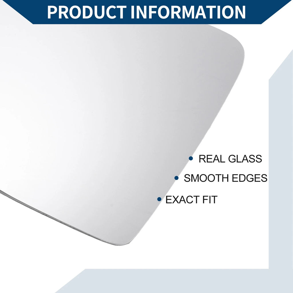 Heated Left Side Mirror Glass Replacement for Volkswagen Golf SportWagen (2014–2020)