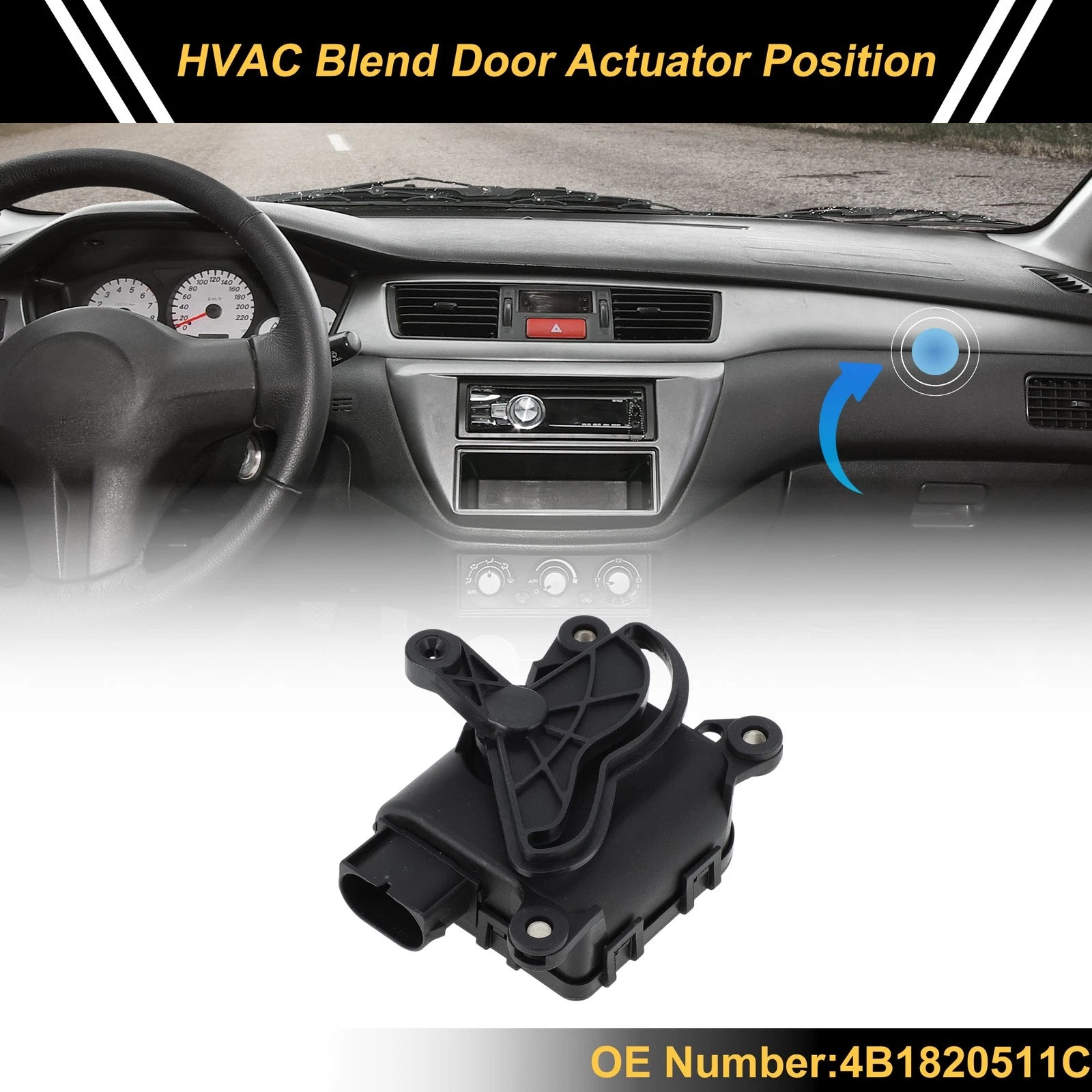 HVAC Heater Blend Door Actuator Replacement for Audi A6 Avant (2000–2005)