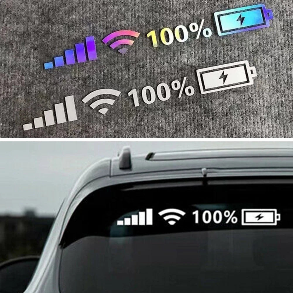 Vinyl Sticker for Battery Level Signal Indicator (Universal Fit)