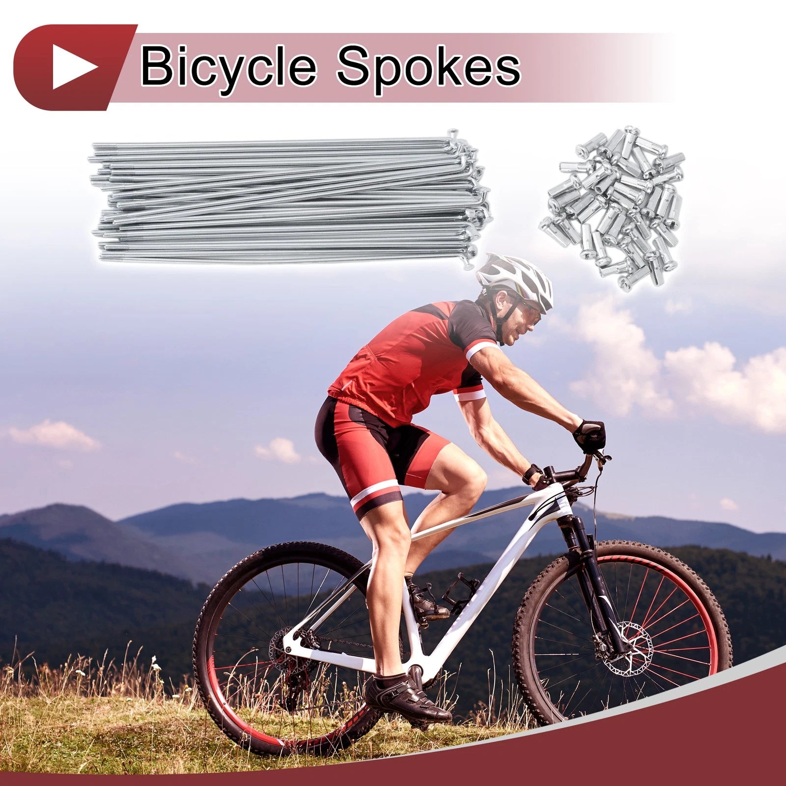 Bicycle Spokes 145mm Replacement 36 Set for 700C Bike Wheels (—2015)