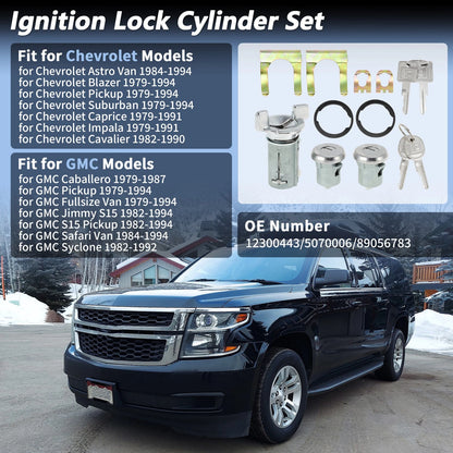 Ignition Lock Cylinder and Door Lock Replacement for Chevy Suburban (1979–1994)