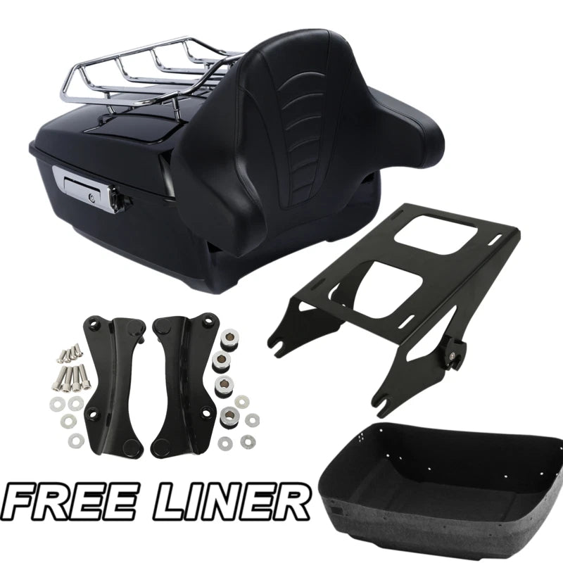 Trunk Backrest Rack Mount Docking Hardware Kit for Harley Touring (2014–2026)