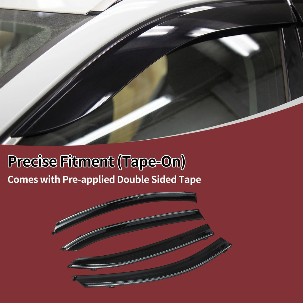 Window Deflectors Side Window Vent Visors for Mazda 3 Sedan 2014–2018