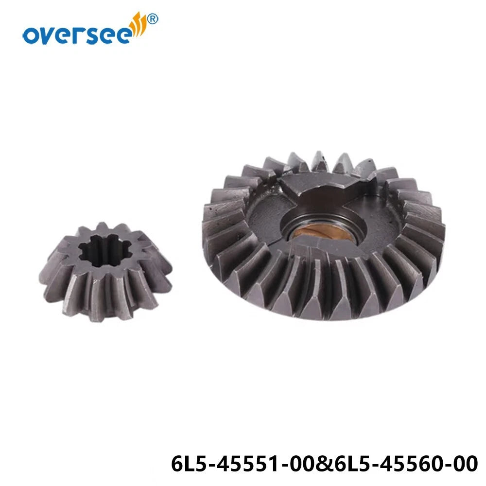 Gear Kit Set for Yamaha F2.5 3MH 3G 3L 3S Outboard (6L5-45560-00, 6L5-45551)