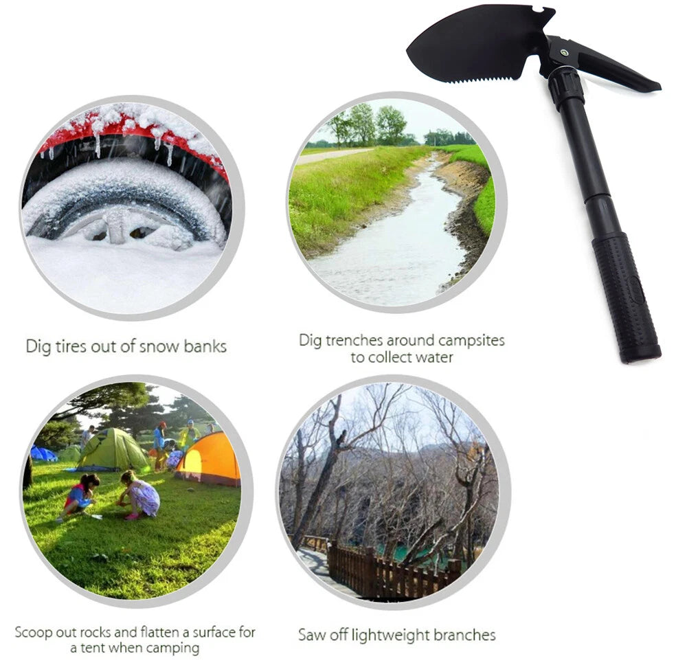 Multi-Functional Folding Shovel for Trave Hiking