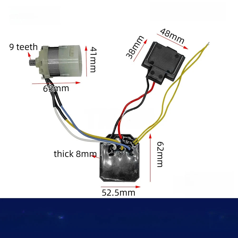 21V Brushless Motor Assembly with Control Board for Car Wash Use
