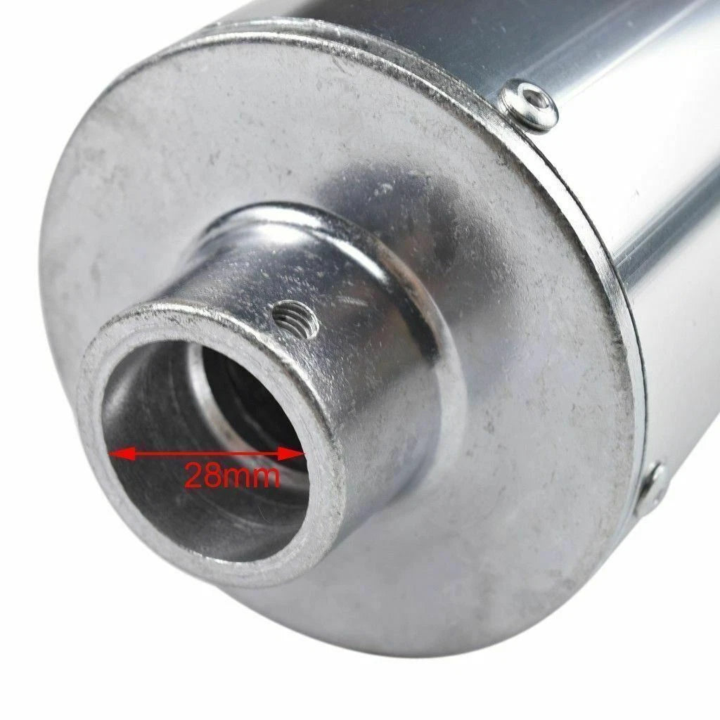 Exhaust Muffler for Honda CRF50 Pit Bikes (90cc-125cc) 28mm + Sticker