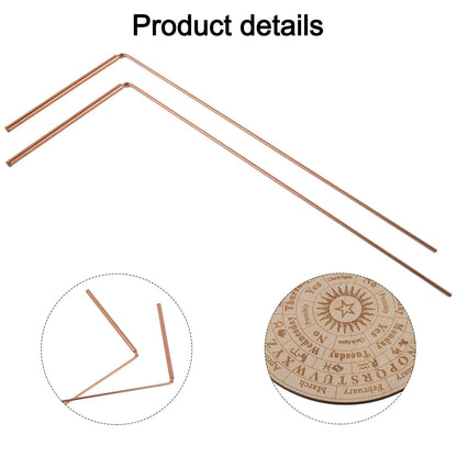 Set of 2 Copper Detection Rods for Spiritual Exploration