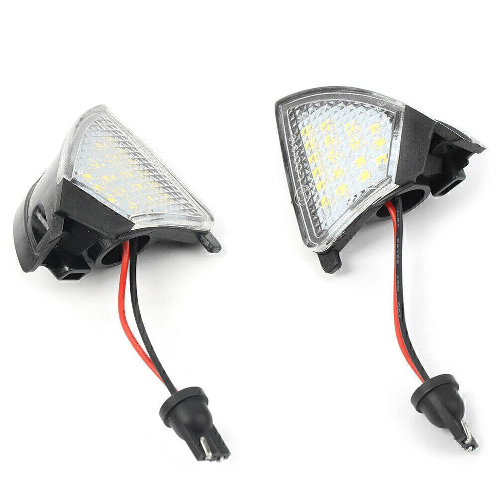 2X White 6000K LED Side Mirror Puddle Light Bulbs for Jetta Passat (B6)