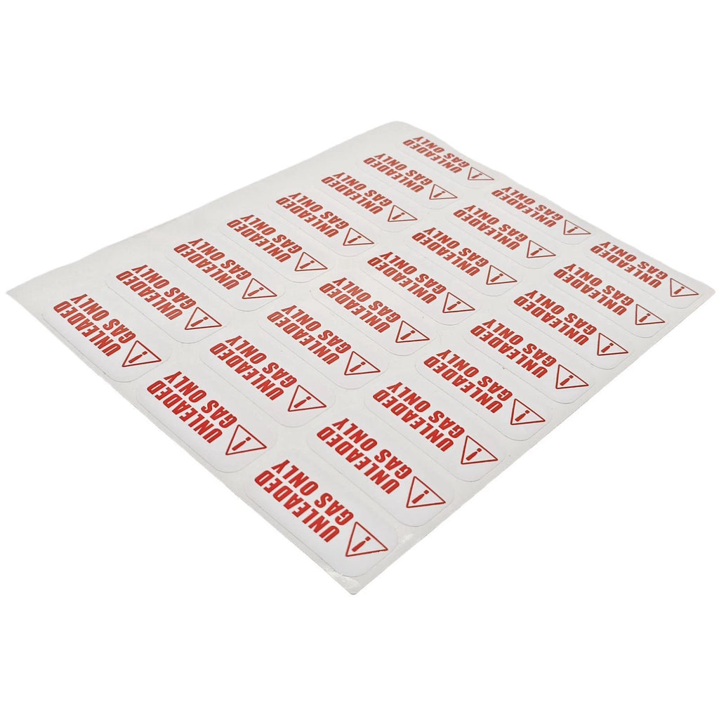 Unleaded Gas Only Stickers for Cars Motorcycles Outdoor Equipment