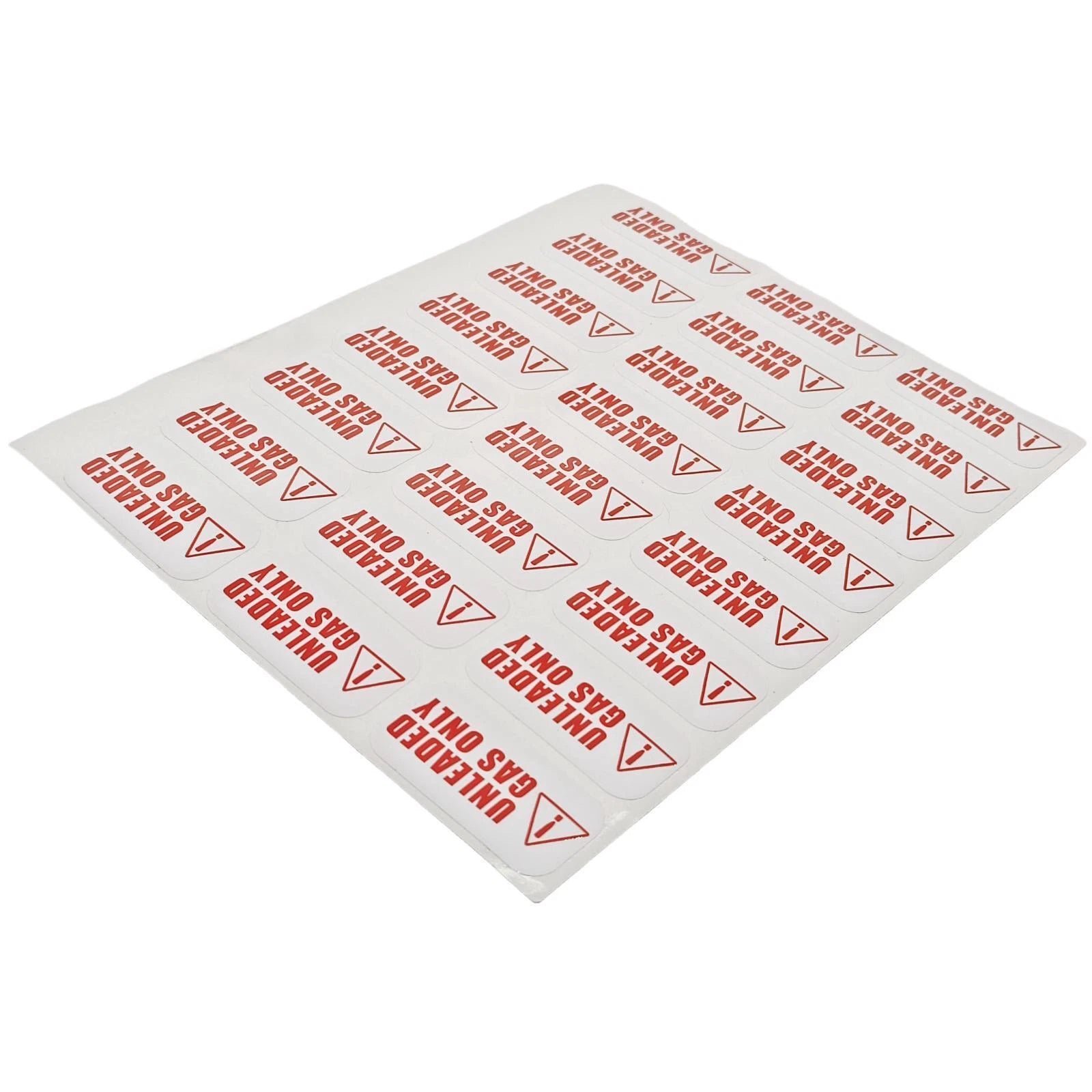 Unleaded Gas Only Stickers for Cars Motorcycles Outdoor Equipment
