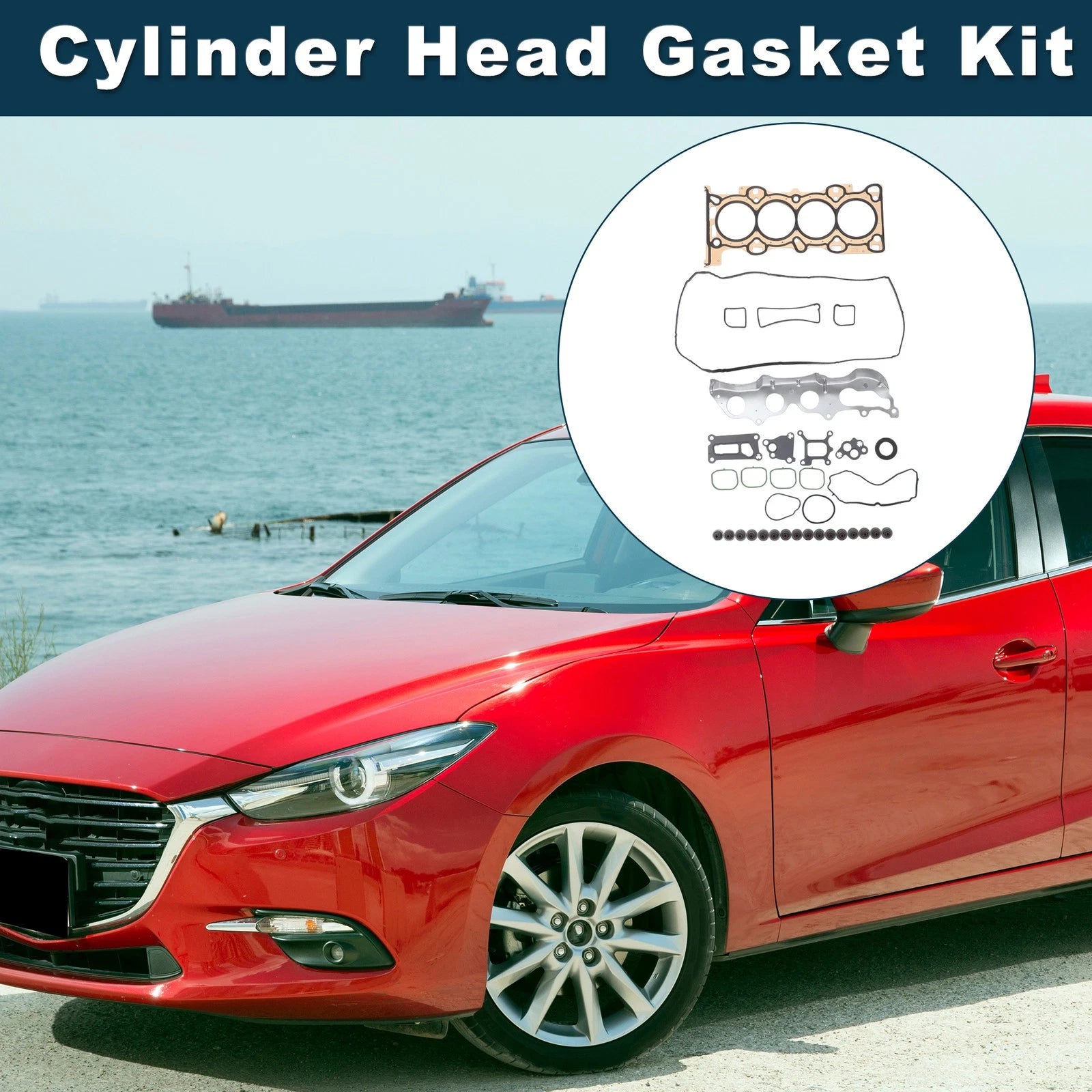 Cylinder Head Gasket Kit Replacement for Mazda Engine LF5W (1 Set) (2008–2013)