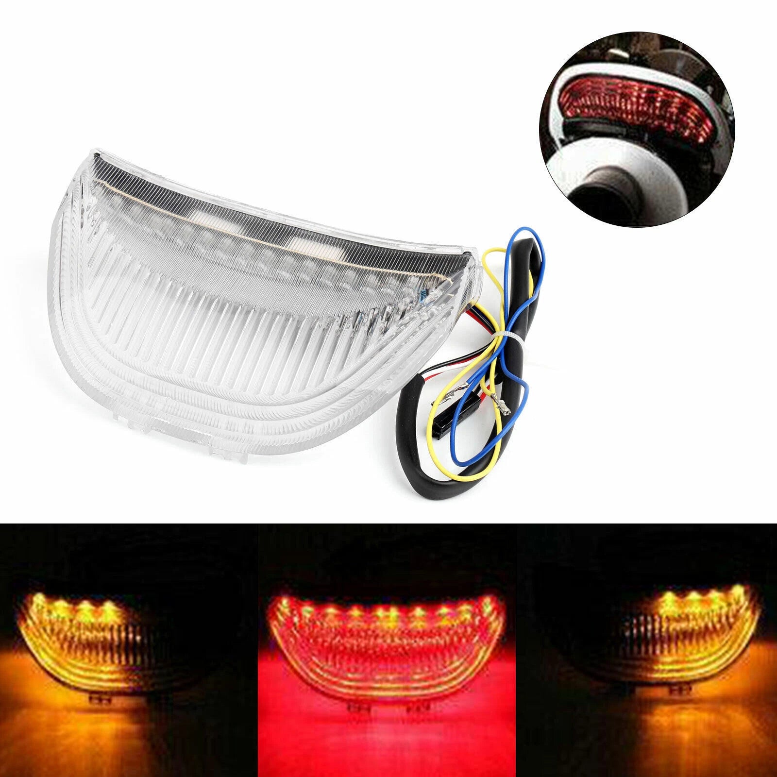 Integrated LED Tail Light Turn Signals for Honda CBR600RR (2003–2006), CBR1000RR T9