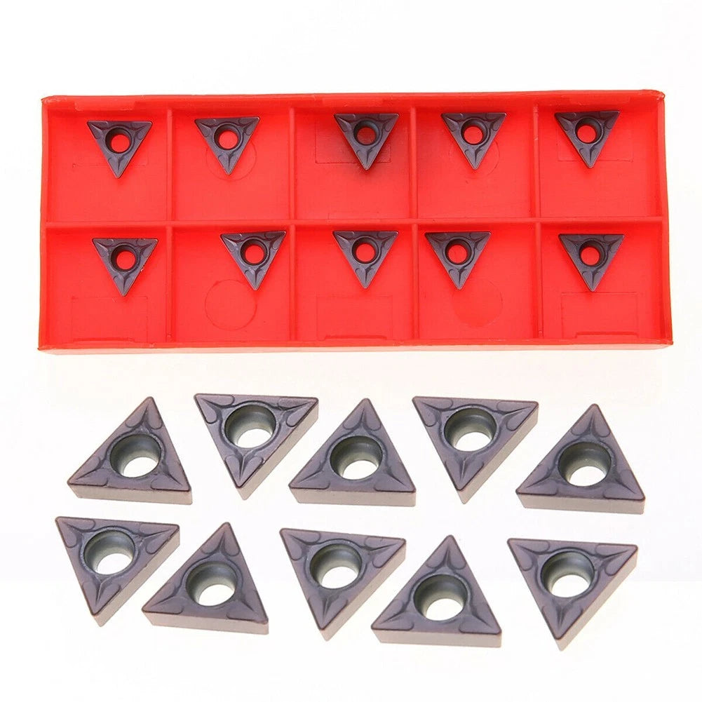 10 Pcs Turning Boring Tool Carbide Inserts Blades for Lathe