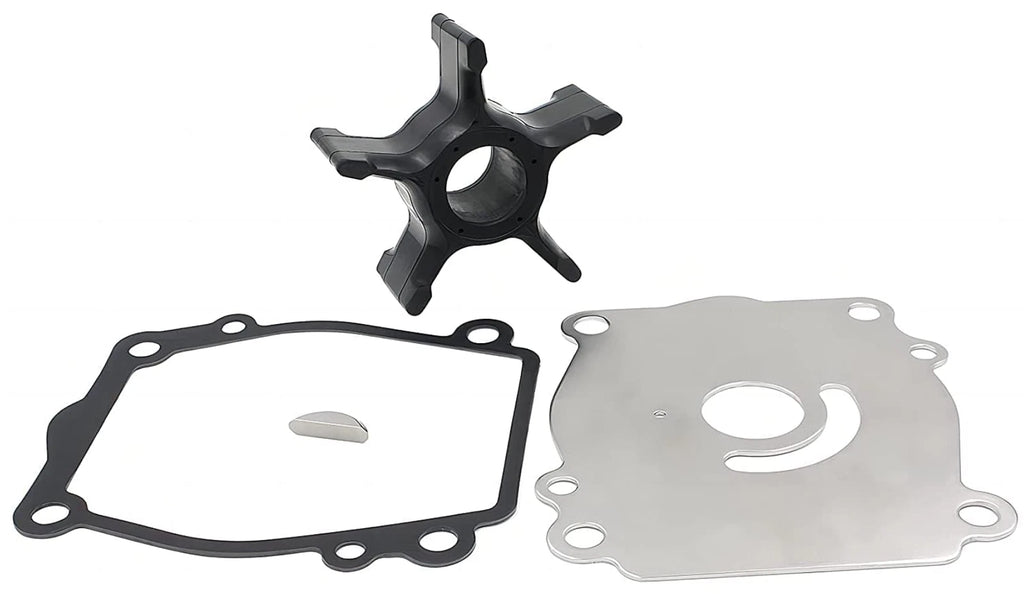 Outboard Water Pump Impeller & Plate for Suzuki 2-S (17461-90J01, 17471-87D00)