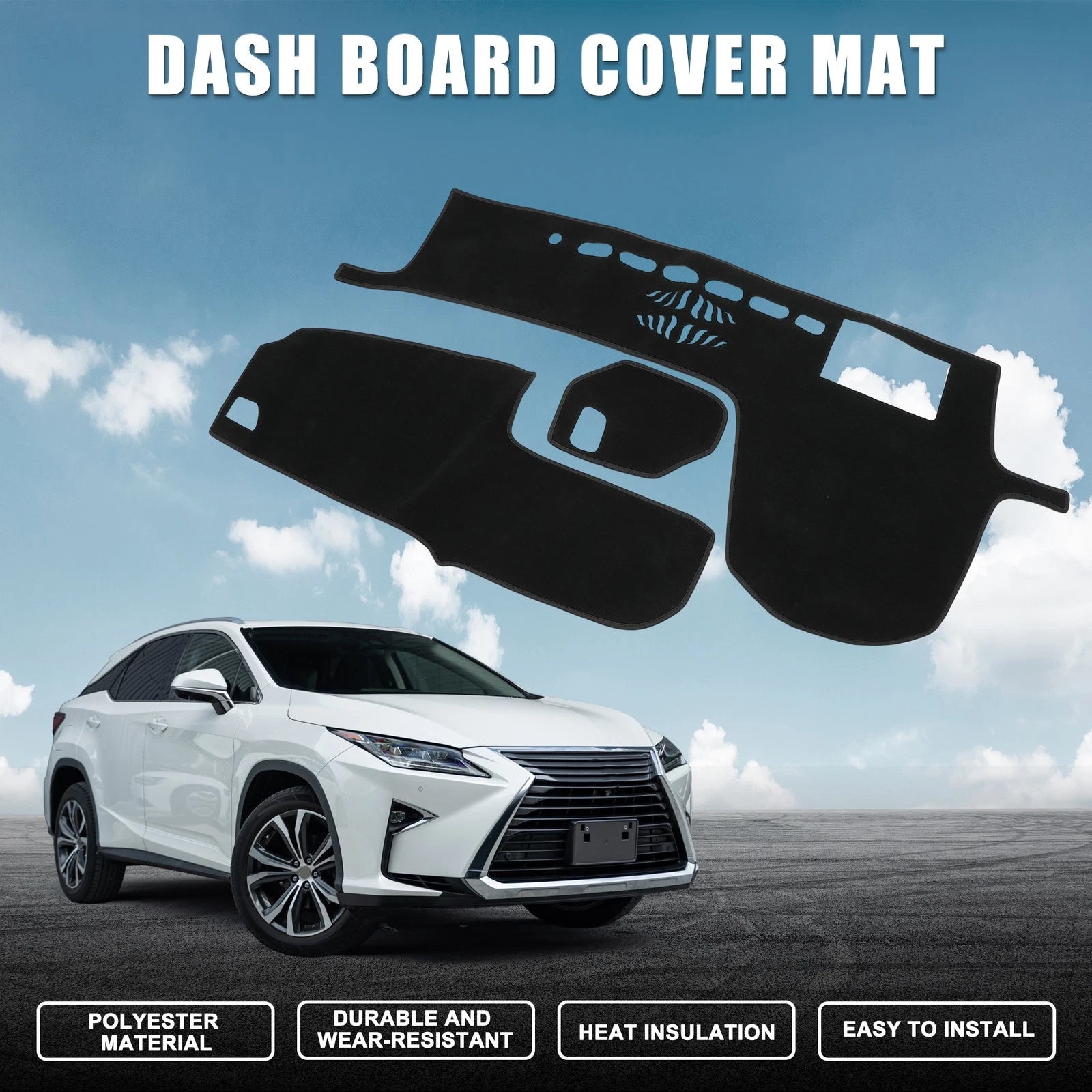 Dashboard Dash Cover Mat Protector for Lexus RX 20 Series RX200t (2016–2019)