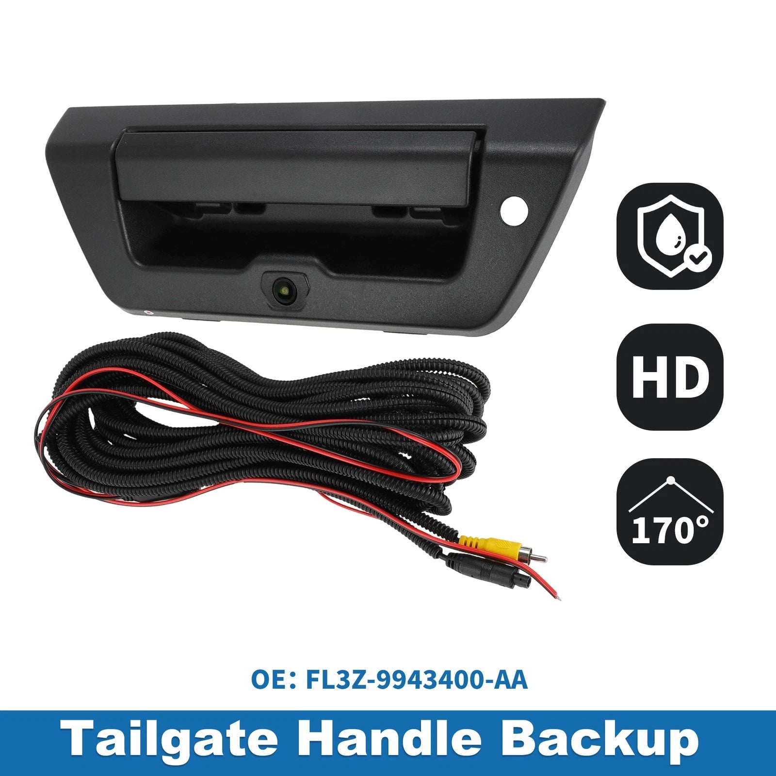 Tailgate Handle Backup Rear View Camera for Ford F-150 (2015–2017) FL3Z-9943400-A